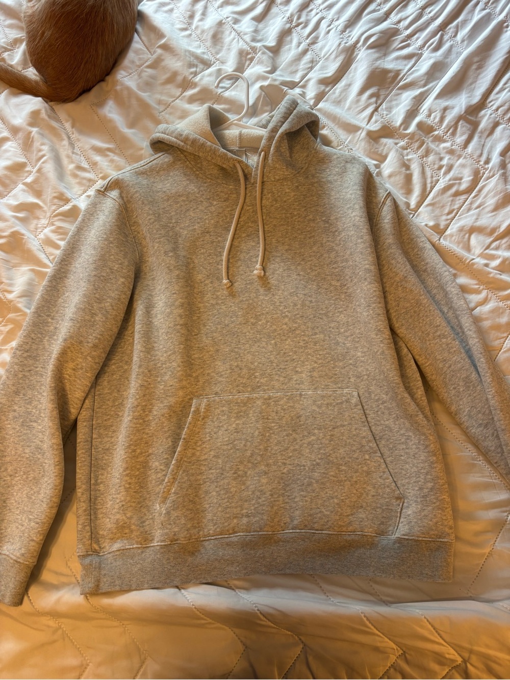 SKIMS Heather Gray Pullover Hoodie